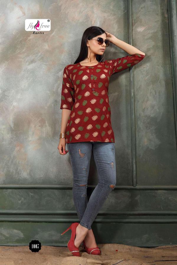 Fly Free Folk 8 Fancy Rayon Printed Western Top 